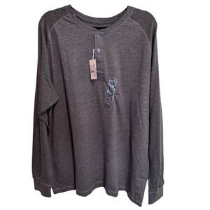 NWT- RedHead- Gray's Creek Moss Green Raglan Long-Sleeve Henley for Men Size XL